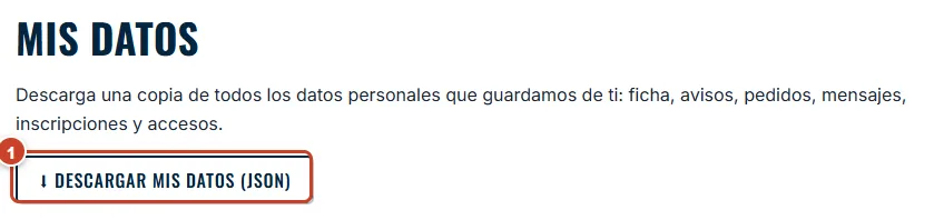 Mis datos