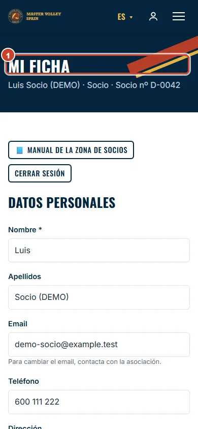 Tu ficha en el móvil