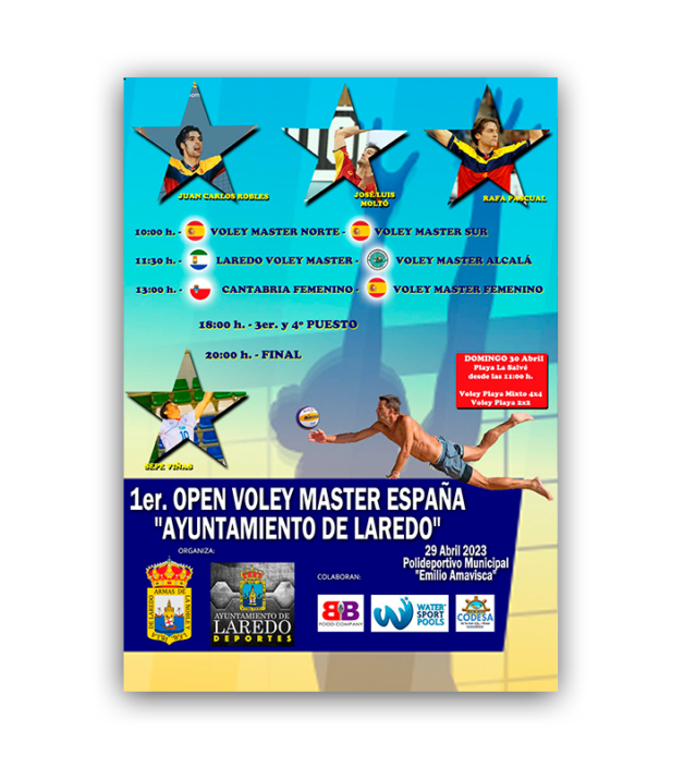 Master Volley Spain CARTEL EVENTO LAREDO MASTER