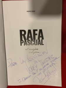 Libro firmado Rafa Pascual, Master Volley Spain