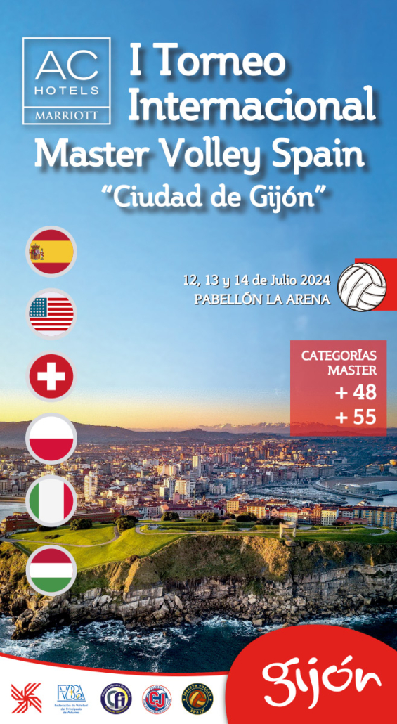 Master Volley Spain cartel Gijon 2024 alargado